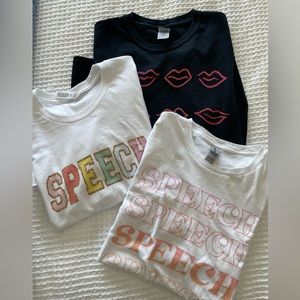 3 Speech T shirts